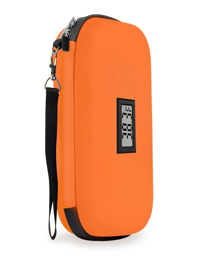 Verifine Insulin Cooler Travel Case, 2 × 180g TSA Approved Ice Packs, Refrigerated Medicine Case with Temperature Display (Orange) - Image 1